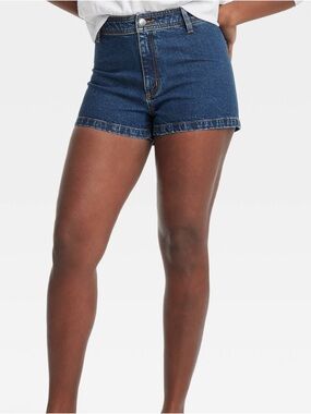 Women's High-Rise Sailor Denim Shorts - Universal Thread™ Dark Wash new 🆕